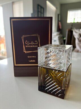 Lattafa Khamrah Qahwa, a popular unisex Eau de Parfum launched in 2023